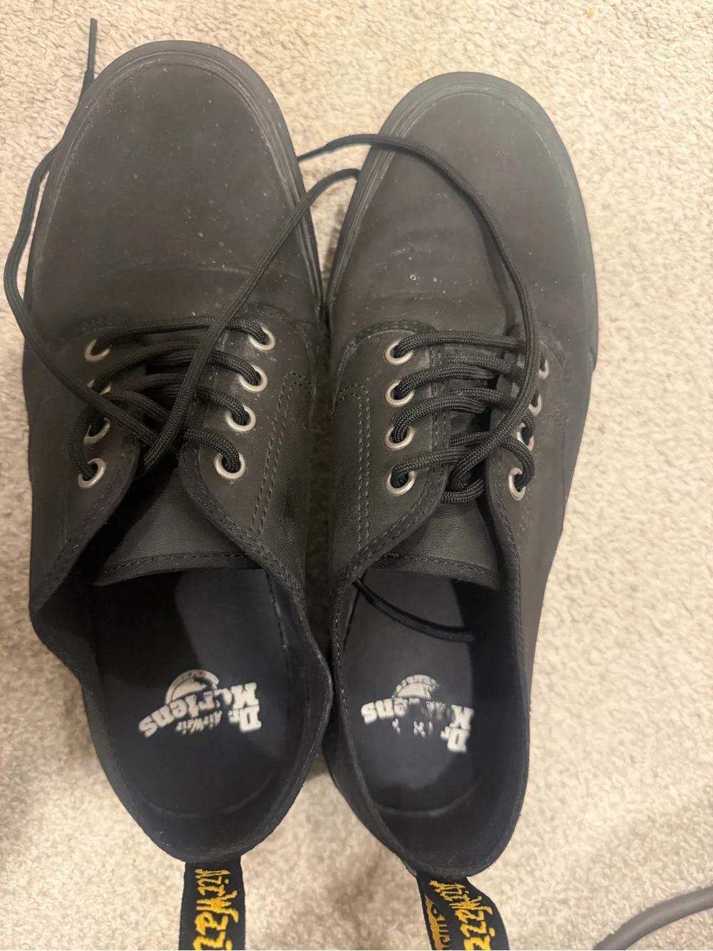 Dr. Martens Black Low-Top Canvas Lace-Up Sneakers